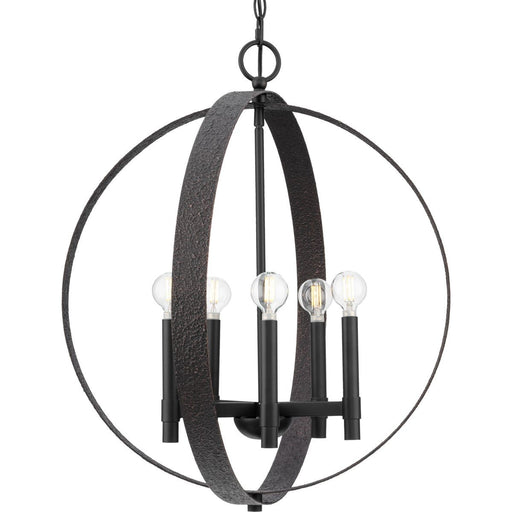 Myhouse Lighting Progress Lighting - P400391-31M - Five Light Chandelier - Allegheny - Matte Black