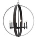 Myhouse Lighting Progress Lighting - P400392-31M - Six Light Chandelier - Allegheny - Matte Black