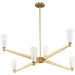 Myhouse Lighting Progress Lighting - P400395-109 - Six Light Chandelier - Tosca - Brushed Bronze