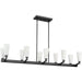 Myhouse Lighting Progress Lighting - P400396-31M - Ten Light Linear Chandelier - Tosca - Matte Black