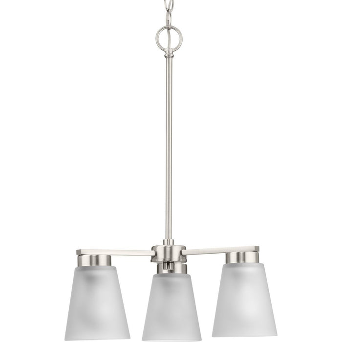 Myhouse Lighting Progress Lighting - P400400-009 - Three Light Chandelier - Tanner - Brushed Nickel