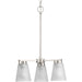 Myhouse Lighting Progress Lighting - P400400-009 - Three Light Chandelier - Tanner - Brushed Nickel