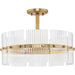 Myhouse Lighting Progress Lighting - P500456-205 - Four Light Pendant - Seville - Soft Gold