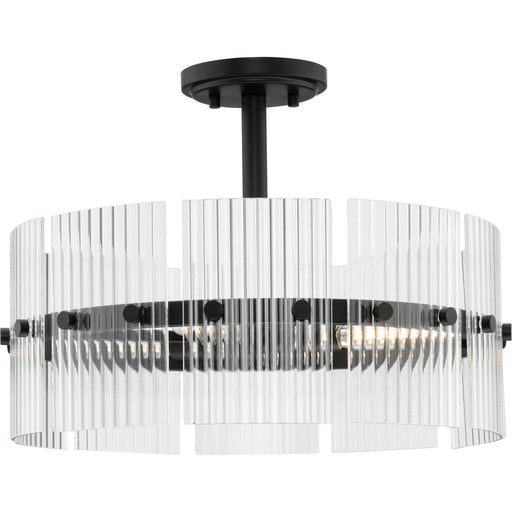 Myhouse Lighting Progress Lighting - P500456-31M - Four Light Pendant - Seville - Matte Black