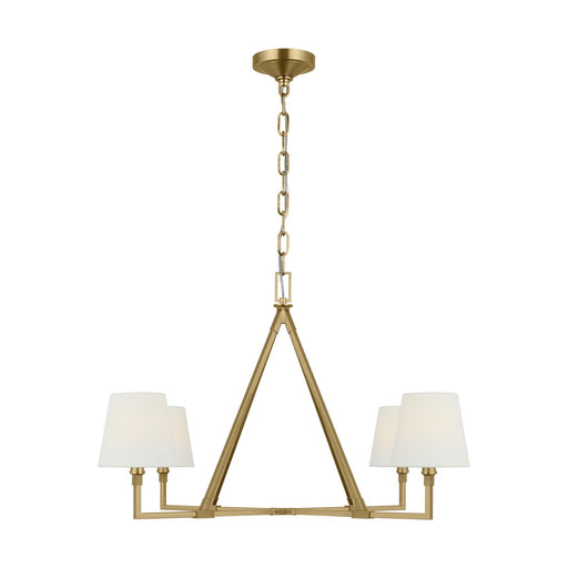 Myhouse Lighting Visual Comfort Studio - CC1724BBS - Four Light Chandelier - Perth - Burnished Brass