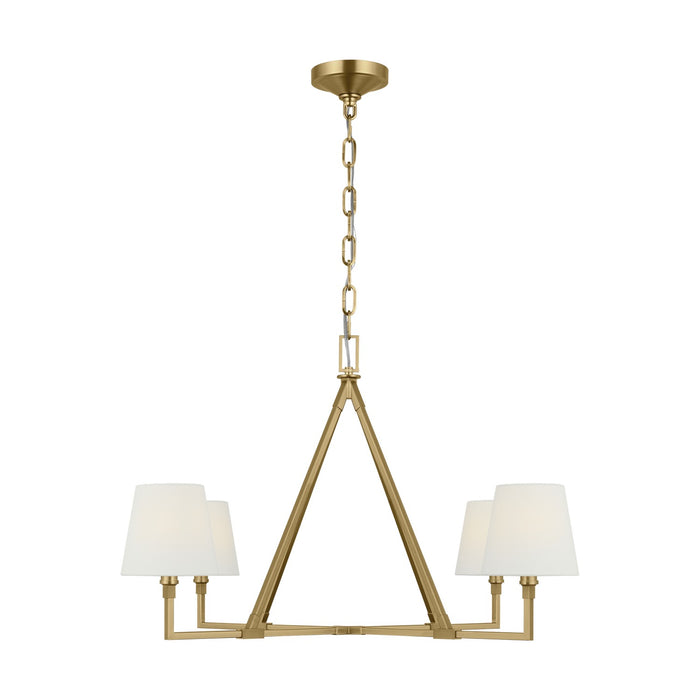 Myhouse Lighting Visual Comfort Studio - CC1724BBS - Four Light Chandelier - Perth - Burnished Brass