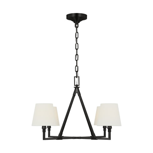 Myhouse Lighting Visual Comfort Studio - CC1744AI - Four Light Chandelier - Perth - Aged Iron