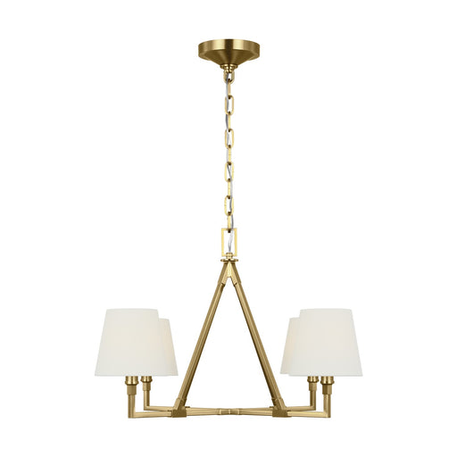 Myhouse Lighting Visual Comfort Studio - CC1744BBS - Four Light Chandelier - Perth - Burnished Brass