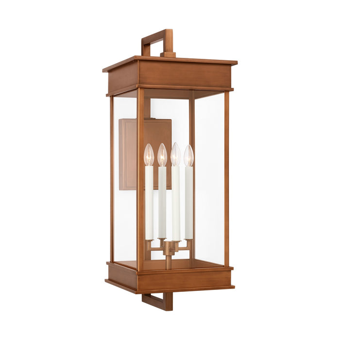 Myhouse Lighting Visual Comfort Studio - CO1434NCP - Four Light Wall Lantern - Cupertino - Natural Copper