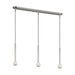 Myhouse Lighting Visual Comfort Studio - KC1143PN - Three Light Linear Pendant - Nodes - Polished Nickel