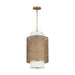 Myhouse Lighting Visual Comfort Studio - KSP1171BBSBRTN - One Light Pendant - Sawyer - Blonde Rattan