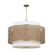 Myhouse Lighting Visual Comfort Studio - KSP1184BBSBRTN - Four Light Pendant - Sawyer - Blonde Rattan