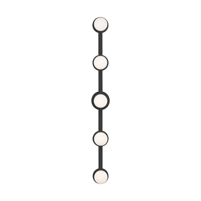 Myhouse Lighting Visual Comfort Studio - KWL1165MBK - Five Light Vanity - Nodes - Midnight Black
