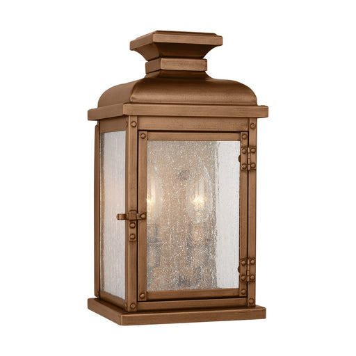 Myhouse Lighting Visual Comfort Studio - OL11100NCP - Two Light Wall Lantern - Pediment - Natural Copper