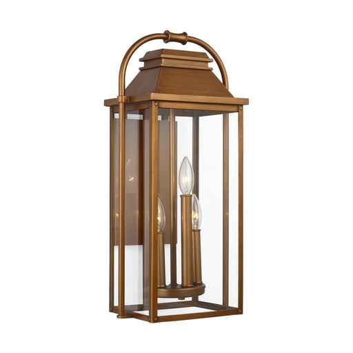 Myhouse Lighting Visual Comfort Studio - OL13201NCP - Three Light Wall Lantern - Wellsworth - Natural Copper