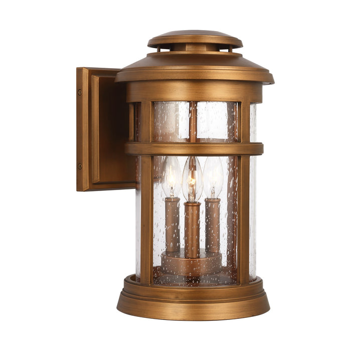 Myhouse Lighting Visual Comfort Studio - OL14302NCP - Three Light Wall Lantern - Newport - Natural Copper