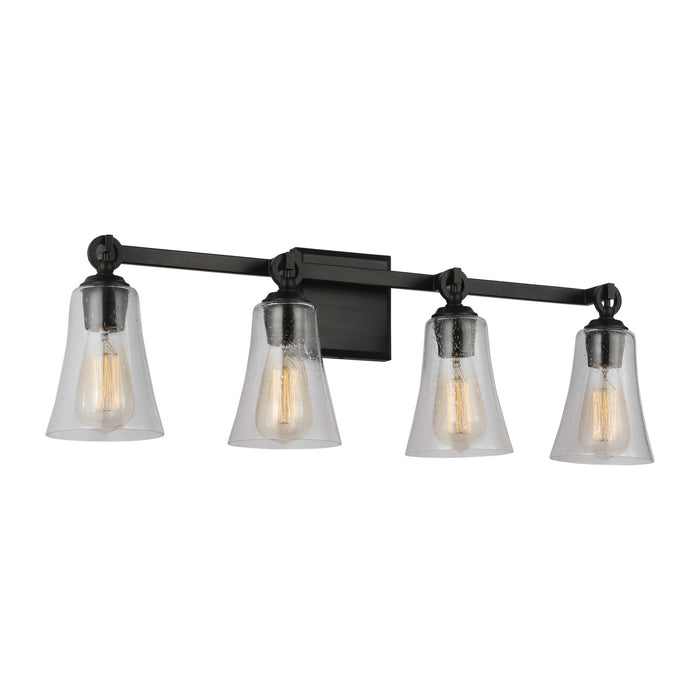 Myhouse Lighting Visual Comfort Studio - VS24704AI - Three Light Vanity - Monterro - Aged Iron