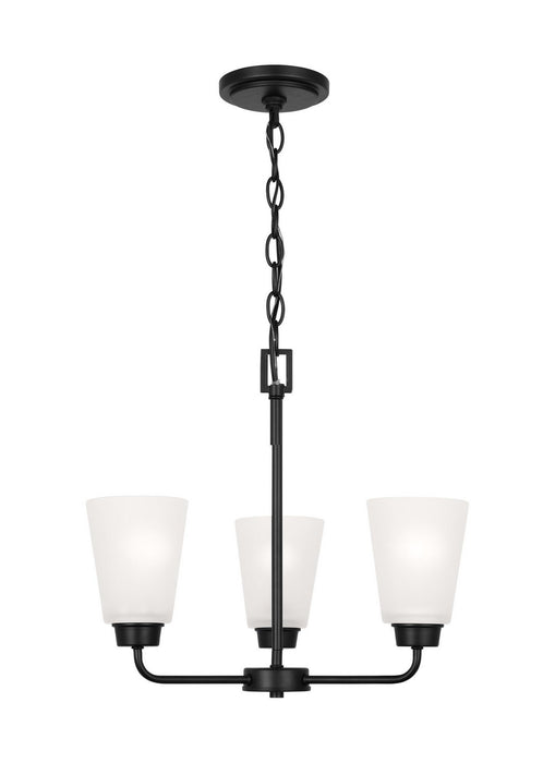 Myhouse Lighting Generation Lighting. - 3115203EN3-112 - Three Light Chandelier - Kerrville - Midnight Black