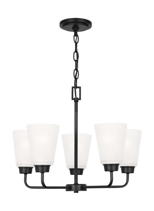 Myhouse Lighting Generation Lighting. - 3115205EN3-112 - Five Light Chandelier - Kerrville - Midnight Black