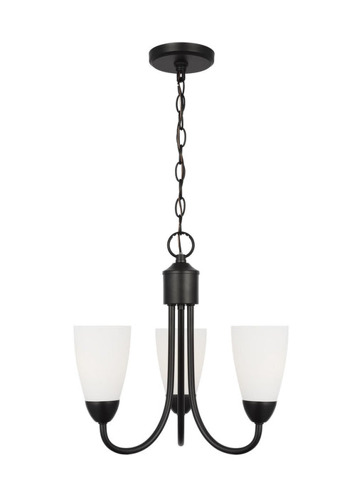 Myhouse Lighting Generation Lighting. - 3120203EN3-112 - Three Light Chandelier - Seville - Midnight Black