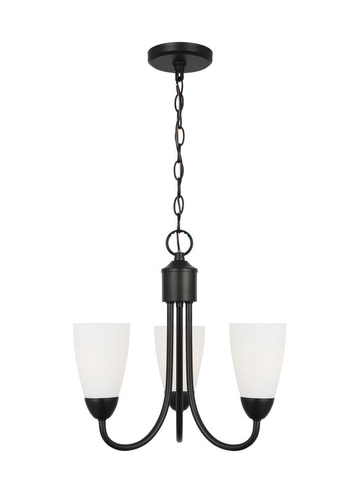 Myhouse Lighting Generation Lighting. - 3120203EN3-112 - Three Light Chandelier - Seville - Midnight Black