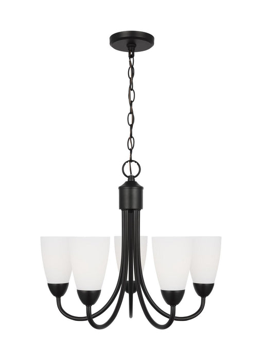 Myhouse Lighting Generation Lighting. - 3120205EN3-112 - Five Light Chandelier - Seville - Midnight Black