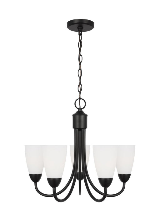 Myhouse Lighting Generation Lighting. - 3120205EN3-112 - Five Light Chandelier - Seville - Midnight Black