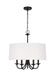 Myhouse Lighting Generation Lighting. - 3320205EN-112 - Five Light Chandelier - Seville - Midnight Black