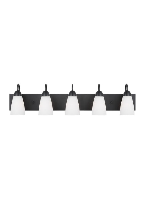 Myhouse Lighting Generation Lighting. - 4420205EN3-112 - Five Light Wall / Bath - Seville - Midnight Black