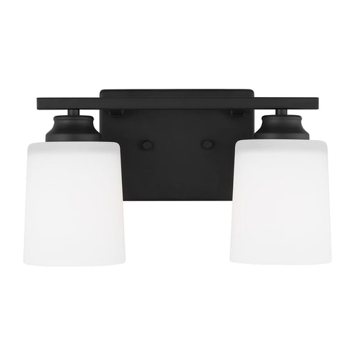 Myhouse Lighting Generation Lighting. - 4420902-112 - Two Light Wall / Bath Sconce - Vinton - Midnight Black