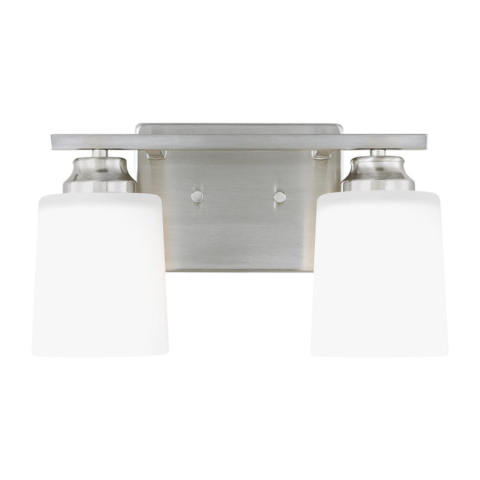 Myhouse Lighting Generation Lighting. - 4420902-962 - Two Light Wall / Bath Sconce - Vinton - Brushed Nickel