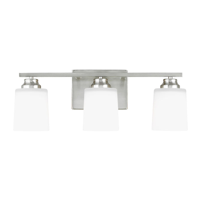 Myhouse Lighting Generation Lighting. - 4420903-962 - Three Light Wall / Bath - Vinton - Brushed Nickel