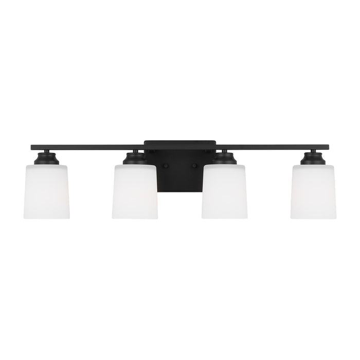 Myhouse Lighting Generation Lighting. - 4420904-112 - Four Light Wall / Bath Sconce - Vinton - Midnight Black