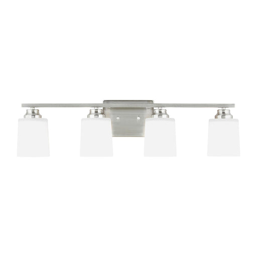 Myhouse Lighting Generation Lighting. - 4420904-962 - Four Light Wall / Bath Sconce - Vinton - Brushed Nickel