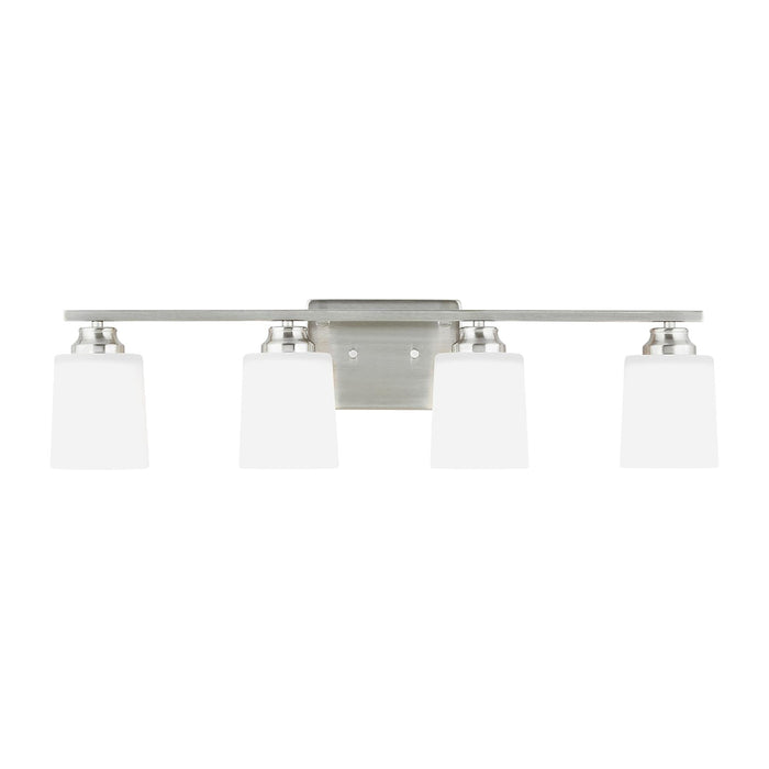 Myhouse Lighting Generation Lighting. - 4420904-962 - Four Light Wall / Bath Sconce - Vinton - Brushed Nickel