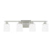 Myhouse Lighting Generation Lighting. - 4420904-962 - Four Light Wall / Bath Sconce - Vinton - Brushed Nickel