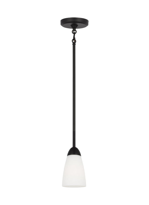 Myhouse Lighting Generation Lighting. - 6120201EN3-112 - One Light Mini Pendant - Seville - Midnight Black