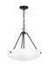 Myhouse Lighting Generation Lighting. - 6615203EN3-112 - Three Light Pendant - Kerrville - Midnight Black