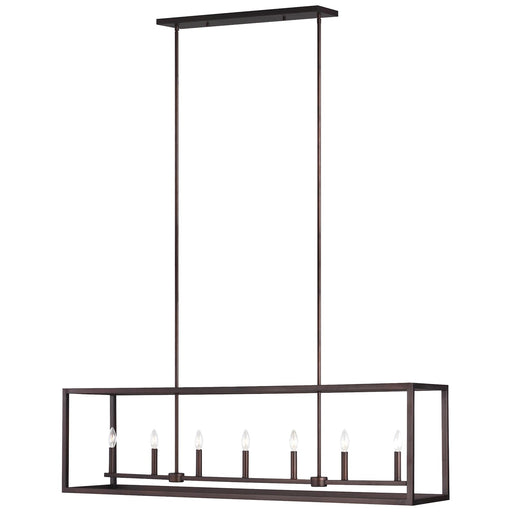 Myhouse Lighting Generation Lighting. - 6634507EN-710 - Seven Light Island Pendant - Moffet Street - Bronze