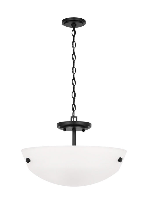 Myhouse Lighting Generation Lighting. - 7715202EN3-112 - Two Light Semi-Flush Convertible Pendant - Kerrville - Midnight Black