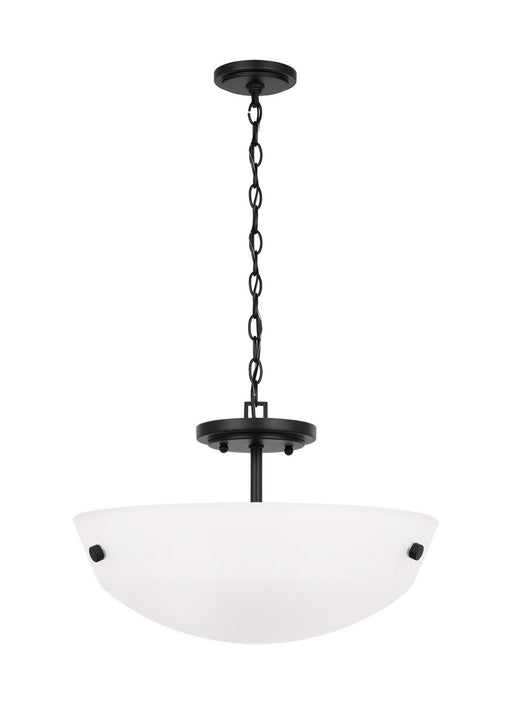 Myhouse Lighting Generation Lighting. - 7715202EN3-112 - Two Light Semi-Flush Convertible Pendant - Kerrville - Midnight Black