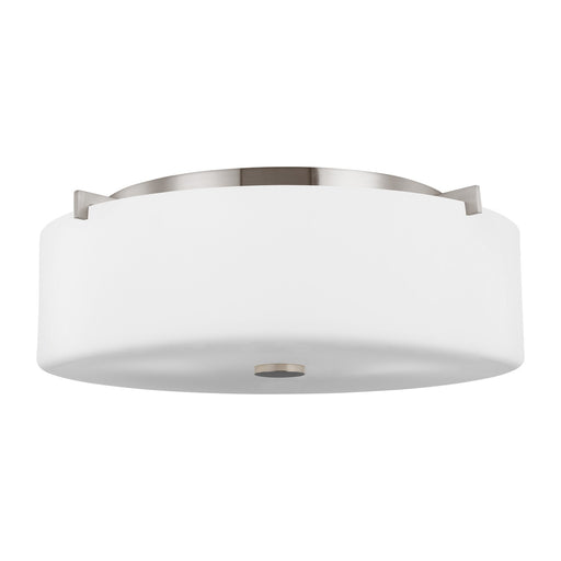 Myhouse Lighting Generation Lighting. - FM312EN3/BS - Three Light Flush Mount - Sunset Drive - Brushed Steel