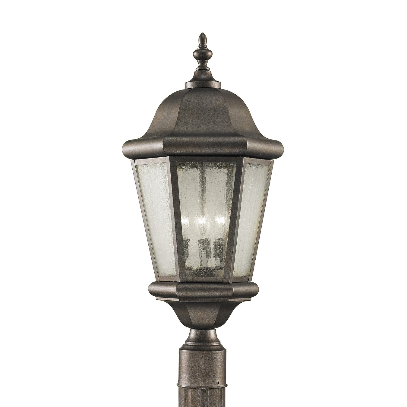 Myhouse Lighting Generation Lighting. - OL5907EN/CB - Three Light Outdoor Post Lantern - Martinsville - Corinthian Bronze