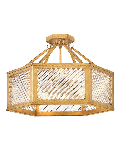 Myhouse Lighting Hinkley - 47461DA - LED Semi-Flush Mount - Sura - Distressed Brass