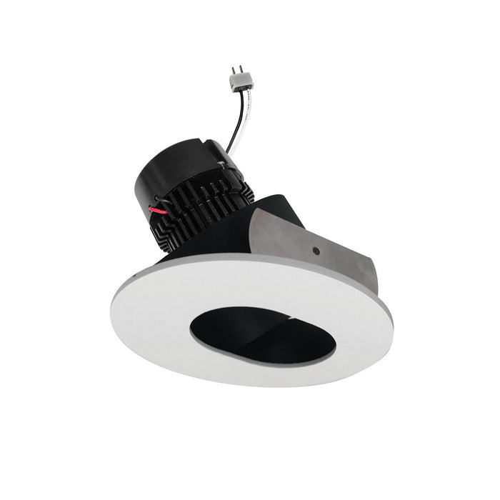Myhouse Lighting Nora Lighting - NPRLV-4RSL27XBMPW - LED Slot Aperture Retrofit - Black / Matte Powder White