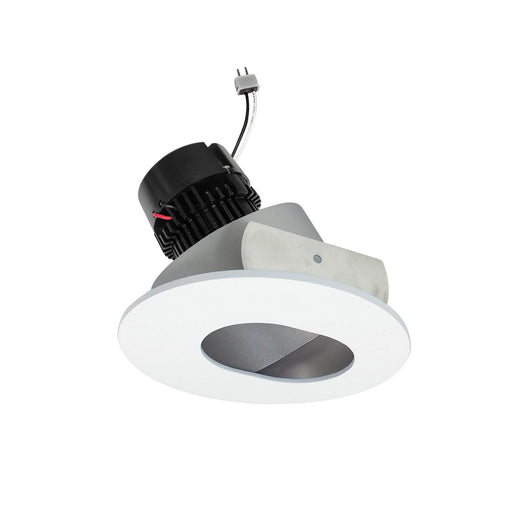 Myhouse Lighting Nora Lighting - NPRLV-4RSL27XHZMPW - LED Slot Aperture Retrofit - Haze / Matte Powder White