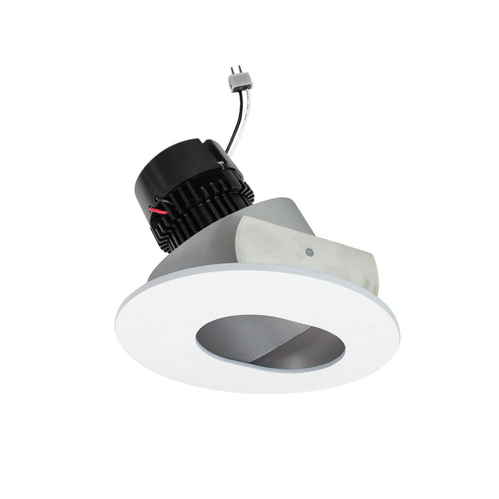 Myhouse Lighting Nora Lighting - NPRLV-4RSL30XHZMPW - LED Slot Aperture Retrofit - Haze / Matte Powder White