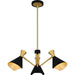 Myhouse Lighting Quoizel - ADN5026MBK - Three Light Chandelier - Arden - Matte Black