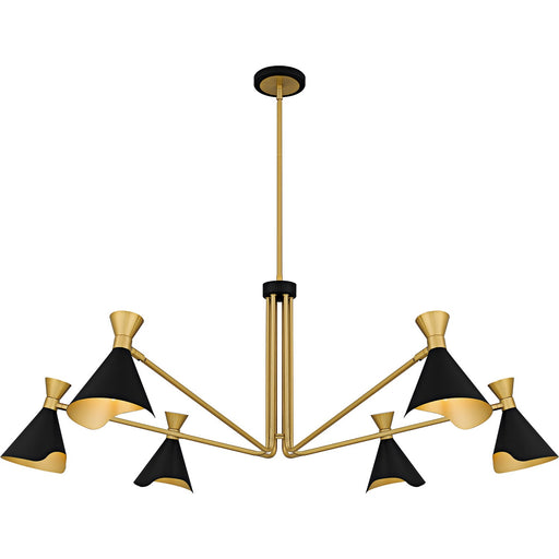 Myhouse Lighting Quoizel - ADN5052MBK - Six Light Chandelier - Arden - Matte Black