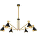 Myhouse Lighting Quoizel - ADN5052MBK - Six Light Chandelier - Arden - Matte Black